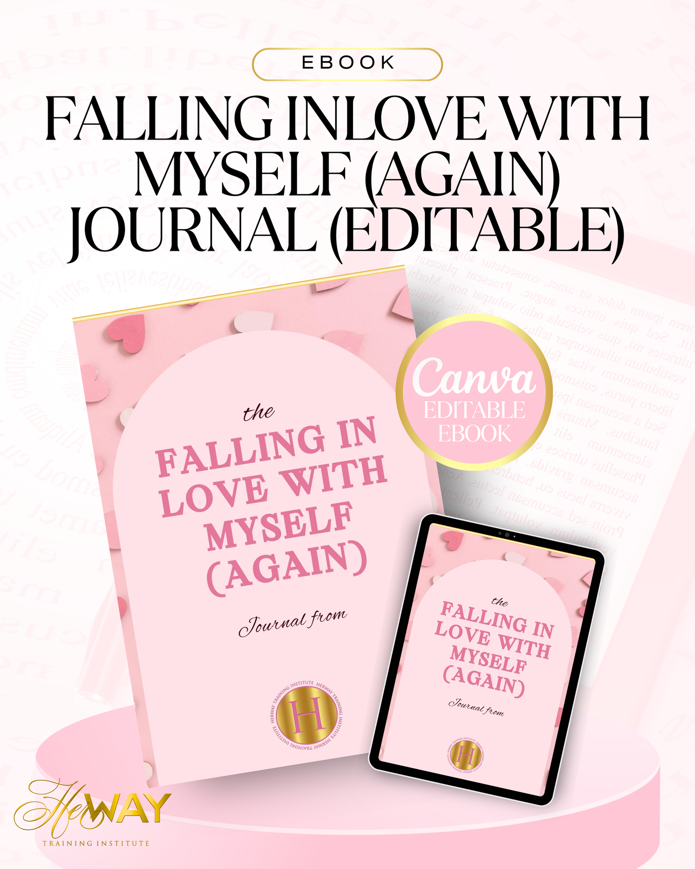 Falling Inlove With Myself (Again) Journal - Editable