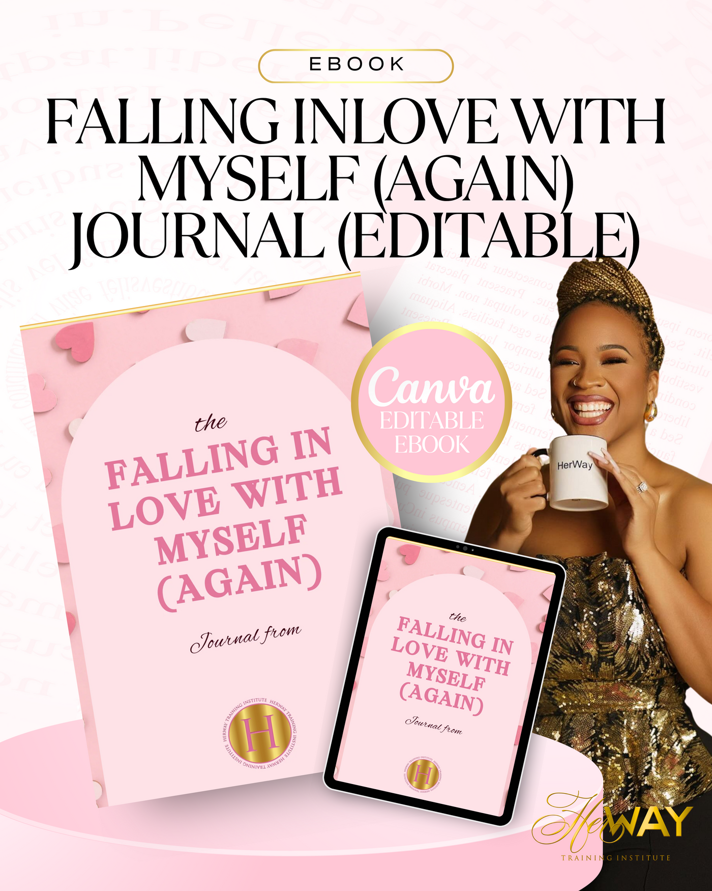 Falling Inlove With Myself (Again) Journal - Editable