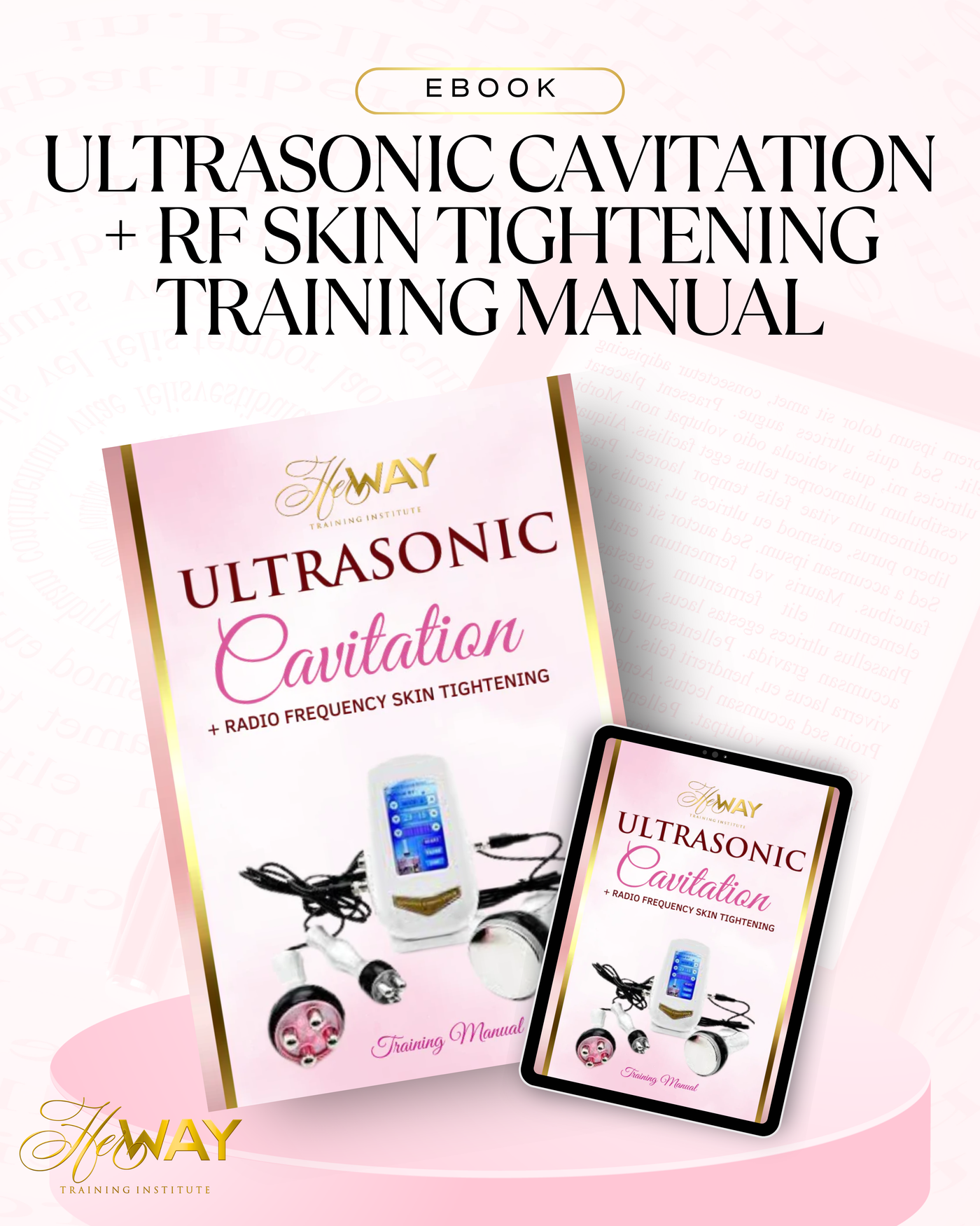 Ultrasonic Cavitation + RF Skin Tightening Training Manual