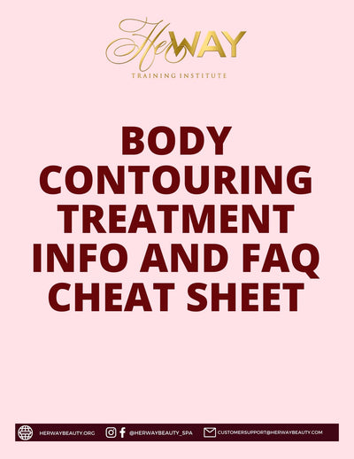 Body Contouring Treatment Info and FAQ Cheat Sheet (Editable)