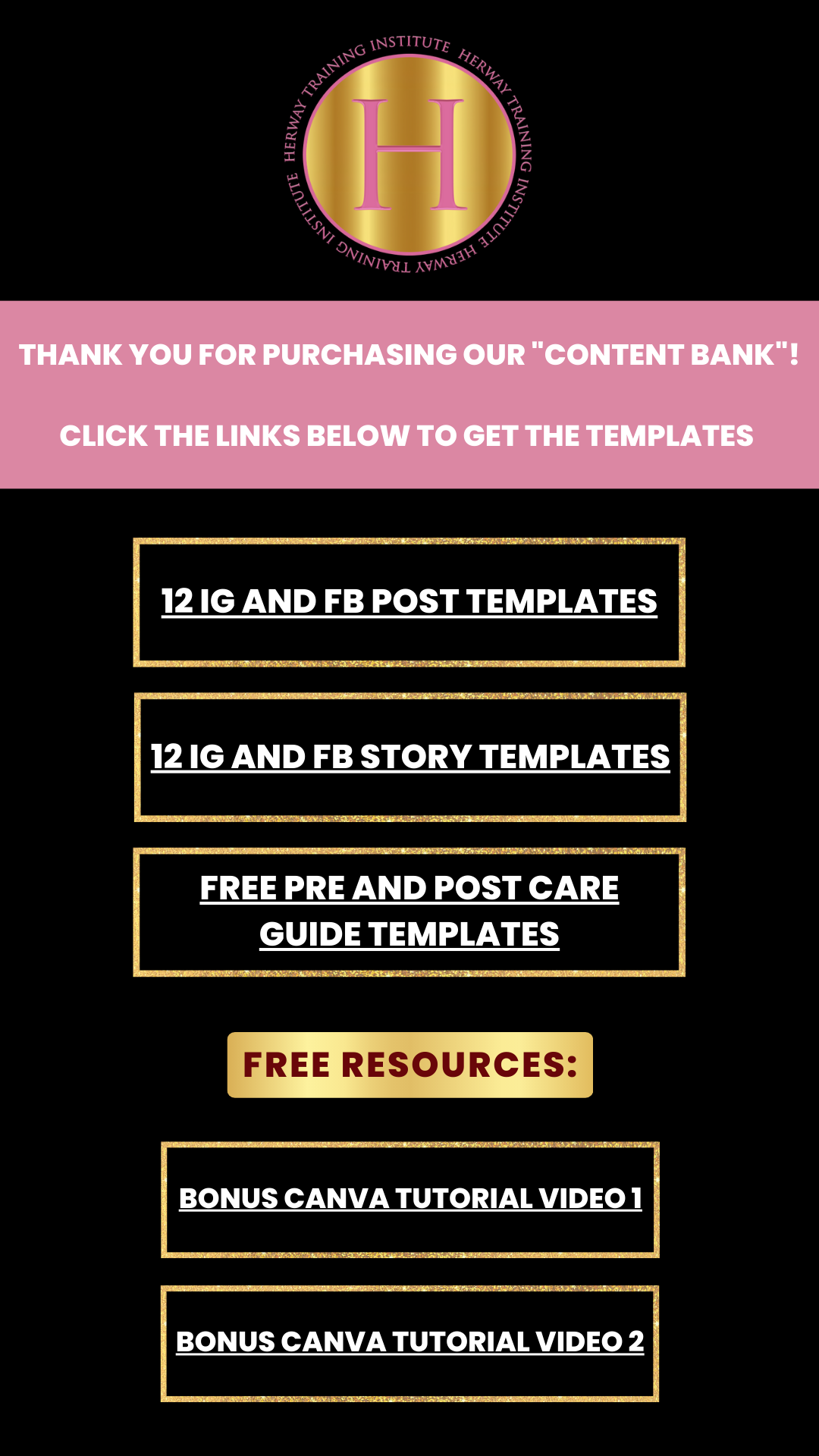 Body Contouring Curated Editable Flyers for Social Media in Hot pink and black theme