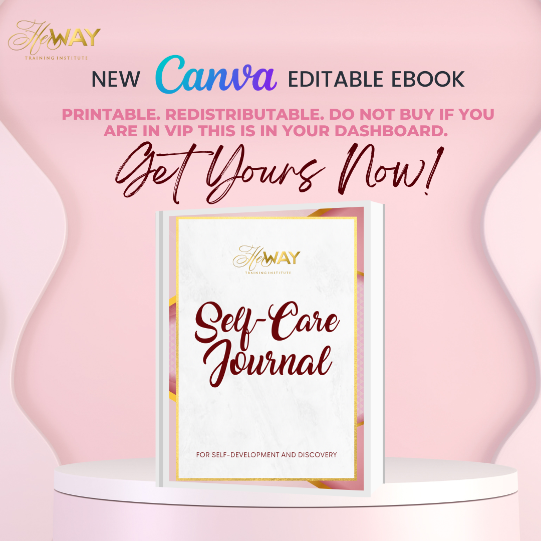 Self Care Journal - Editable