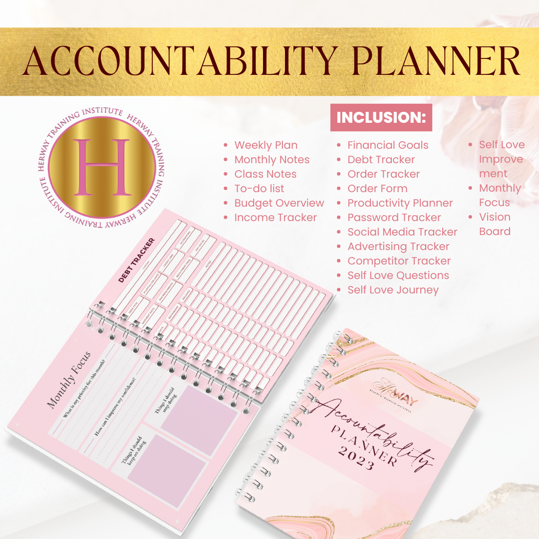 Herway Beauty - Accountability Planner 2023